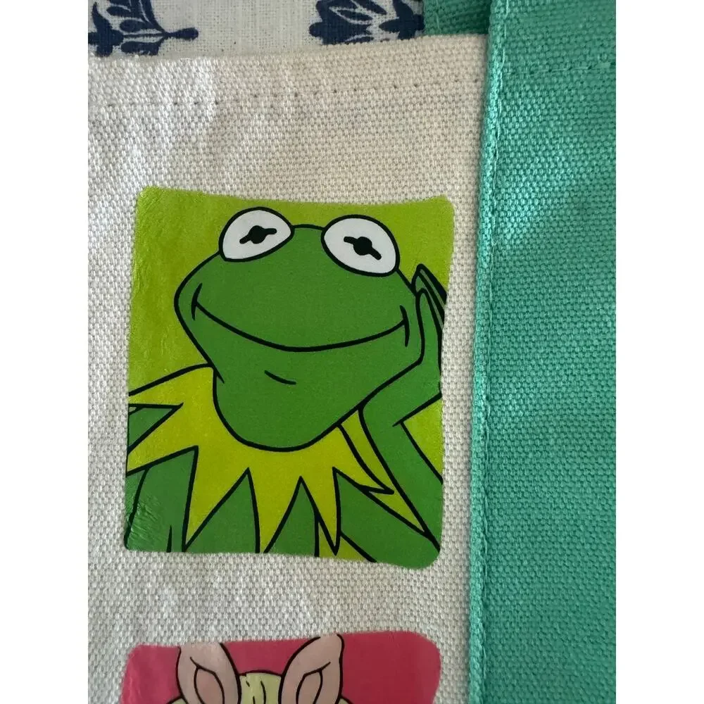 Disney Muppers Kermit, Piggy, Fozzy, Gonzo Custom Made Trader Joes Mini Tote - Picture 4 of 13